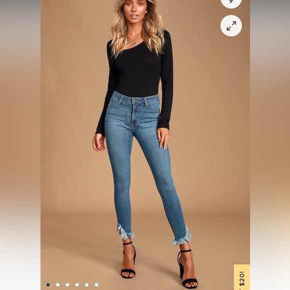 22. Calvin Klein High Rise Straight Jeans in Tie-Dye Effect Acid Wash - Picture 16 of 16